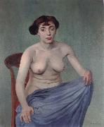 Torso with blue cloth